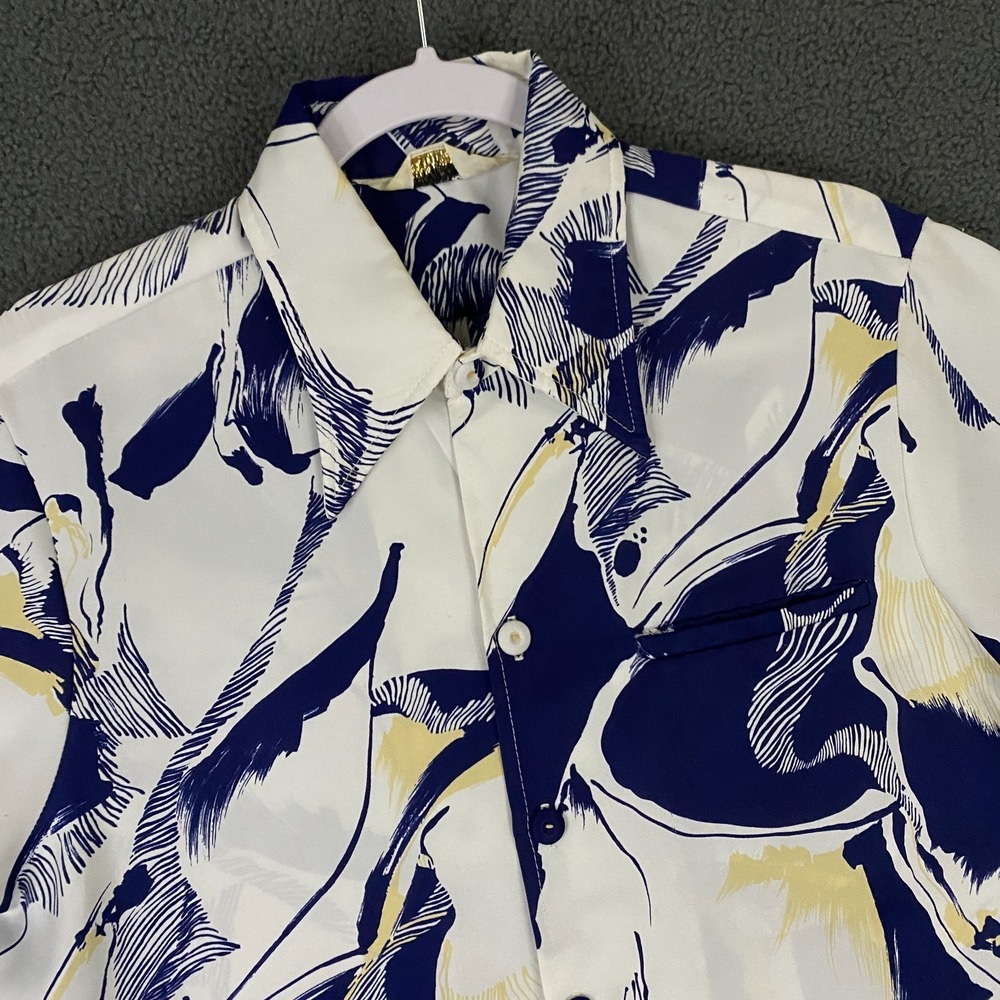VTG 70s Tropicana Liberty House Hawaiian Shirt FITS Small Dagger Collar Disco
